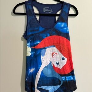 Disney Ariel Tank Top little mermaid and flounder grotto scene hot topic classic